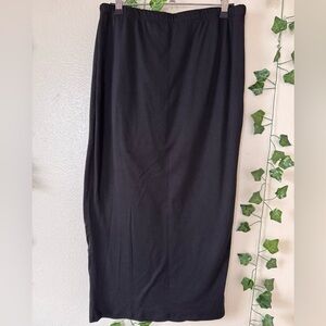 Black Maxi Women's Pencil Skirt